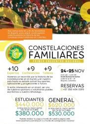 Constelaciones familiares Primer encuentro Nacional en la ciudad de Bogotá Noviembre 24 y 25 de 2018