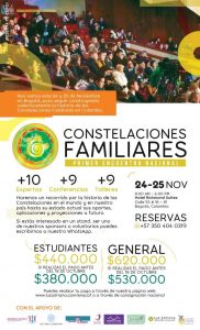 Constelaciones familiares Primer encuentro Nacional en la ciudad de Bogotá Noviembre 24 y 25 de 2018